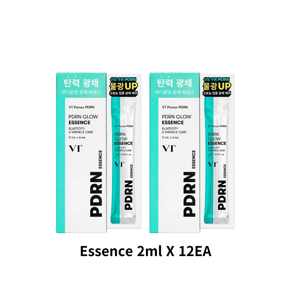 VT COSMETICS PDRN Glow Essence (2ml X 12EA / 0.81 Fl. Oz X 12EA)