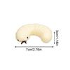 Simulation Soybean Mealworms Stress Relief Toy Slow Rebound Soft Mochi Toys Creative Funny Squishy Toy Sensory Fidget Toys Gifts