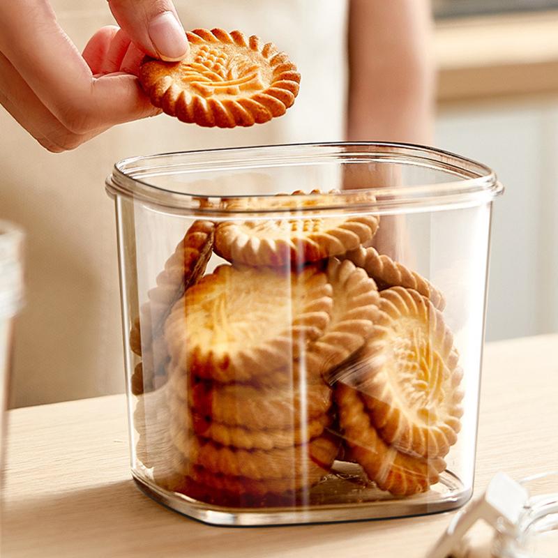 Plastic Vacuum Sealed Tank Electric Coffee Vacuum Container Kitchen Food Grains Candy Storage Box Fresh-Keeping Tea Canister