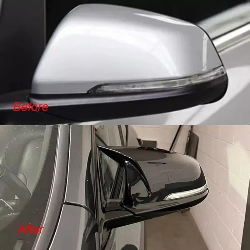 For BMW X1 F48 X2 F39 Z4 G29 F45 F46 F52 F40 Toyota Supra ABS Car Rearview Side Mirror Cover Wing Cap Door Trim Adhesive Sticker