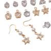 Alloy Charms Inlaid Zircon Heart Star Rhinestone Pendant Accessory For DIY Earring Necklace Accessories