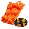 Candy Making Molds Halloween Vivid Practical Creative Silicone Pumpkin Cake Mold Baking Tools Children Gifts YLE006