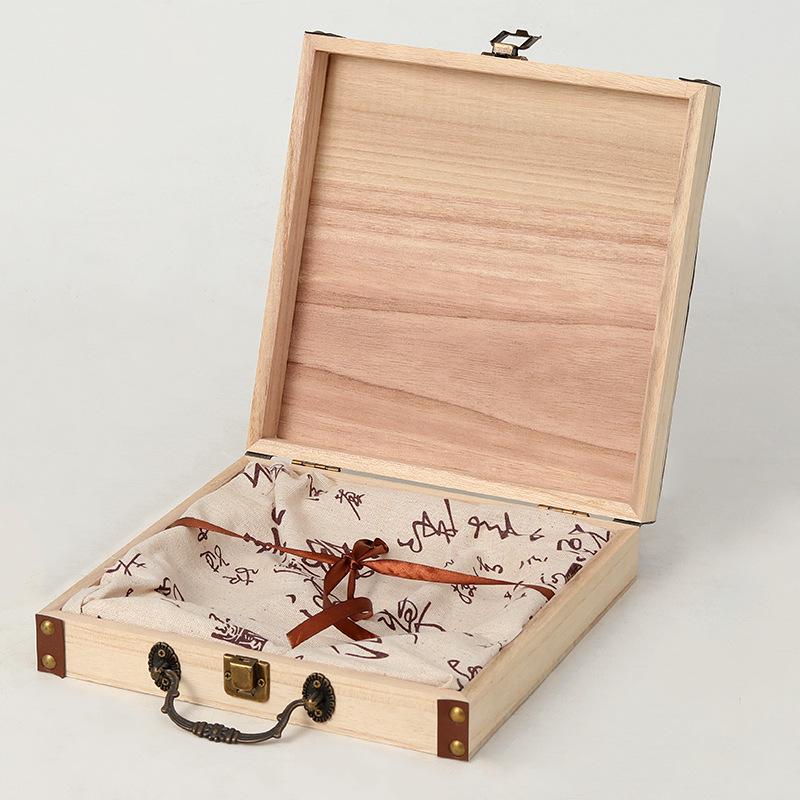357g Solid Wood Pu-erh Tea Cake Storage Box - Universal Single Cake Gift Packaging