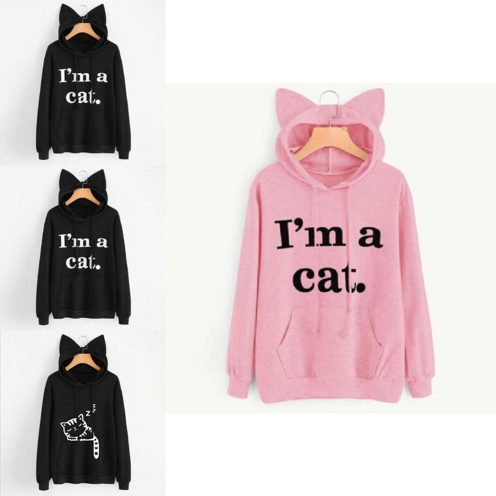 Streetwear Hoodie For Women With Letter Pattern And Cotton Blend For Casual Fall Fashion