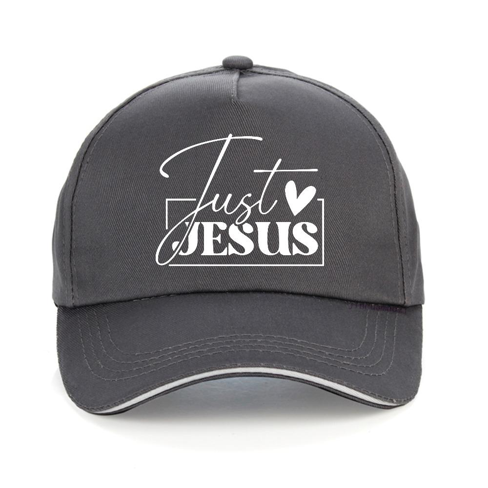 Just Love Jesus Print Baseball Cap Christian Motivation Jesus Faith Caps Simple Unisex Chic Classic Cute Hat Fashion Snapback Hats