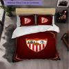 Sevilla FC Themed Bedding 3Pcs Duvet Cover Set Decorative Bed Linen For Teen Room Home Decoration