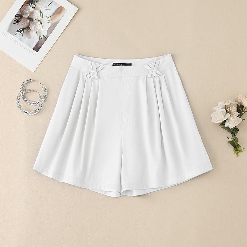 ZANZEA Women Summer Solid Color Loose Casual Short Pants