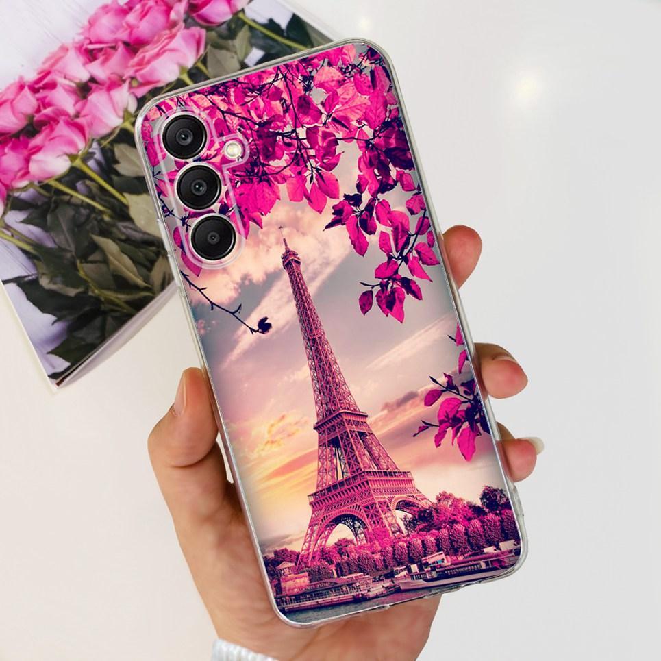 For Samsung Galaxy A25 5G 2023 Case Samsung A15 5G A35 A555G Transparent Soft TPU Etui With Fashion Pattern Galaxy A15 4G Cover