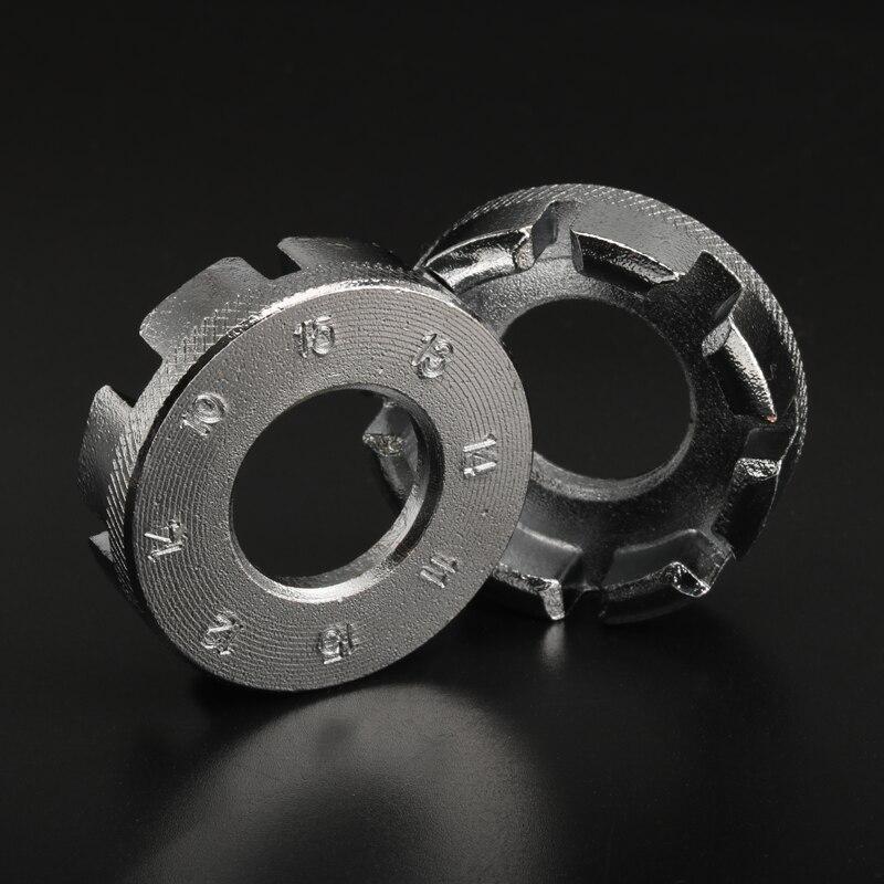 Bicycle Spoke Nipple Wrench Stainless Steel 8 Way Durable Portable Hand Tools MTB Road Bike Spoke Wrench Cycling Accessories