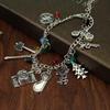 Stranger Things Christmas Bracelet: Vintage Axe, Bicycle & Cassette Charms