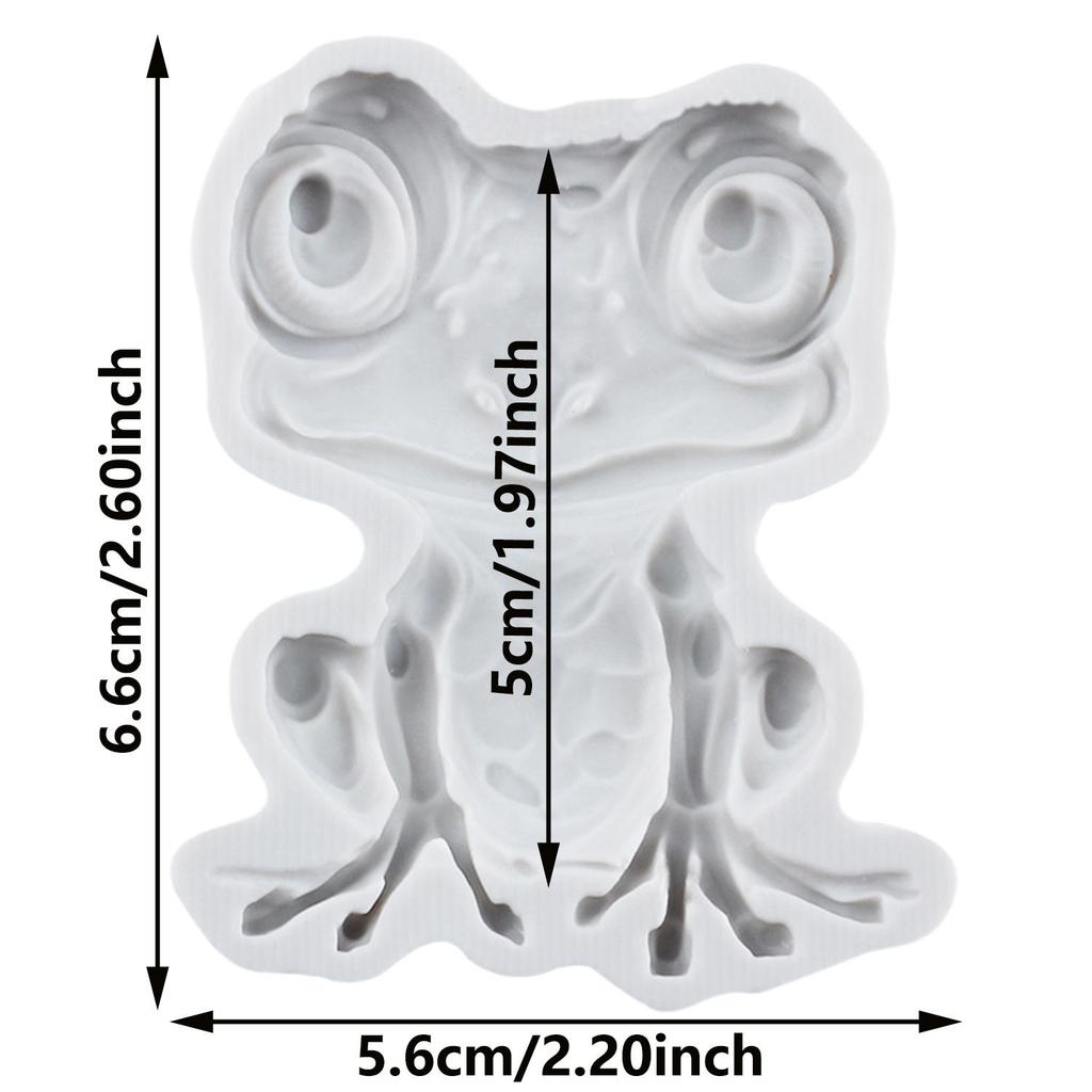 Frosch Silikonformen Frosch Fondantform Kuchen Dekorationswerkzeuge Cupcake Topper Schokoladenhandwerk Gum Paste Polymer Clay