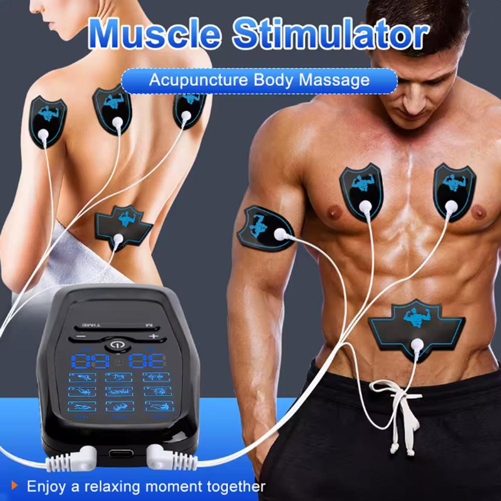 Physiotherapy Tens Muscle Stimulator Electric Ems Acupuncture Body Massage Digital Therapy Slimming Machine Electro Stimulator