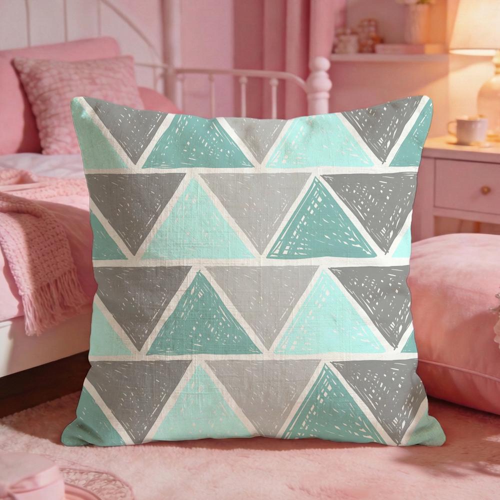 DecorTriangleS Cushion Cover Premium Comfort Reversible Pillow Cove Two In One Design for Any Room  Car Interior