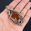 Carnelian 999 Copper Wire Wrapped Pendant, Handmade Gemstone Pendant Jewelry, Gifts For Wife Brand New Pendant