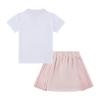 Nike Skirt Set Swoosh Game Match Tennis Polo Collar Simple Comfortable Short Sleeve Kids Sets Echo-Pink IB8452-622