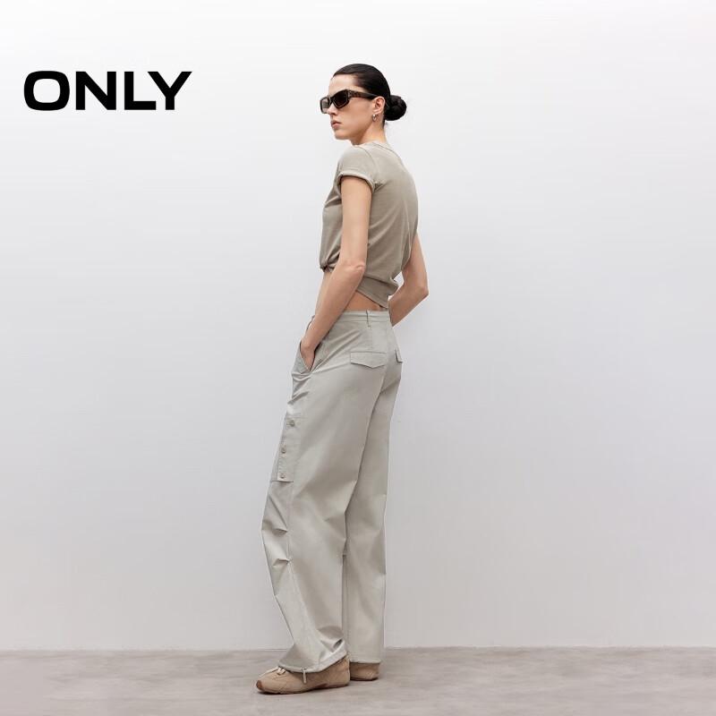 Only Women's Low-Rise Workwear Straight Leg Pants