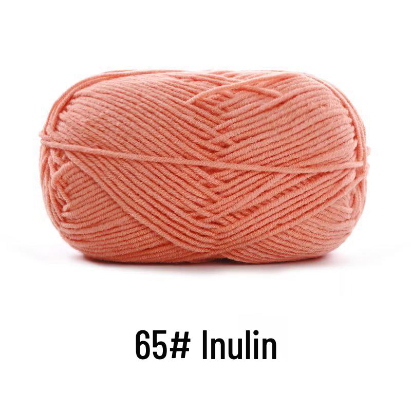 Suhe Meng Xiaoxiao 4-Ply Combed Cotton Milk Yarn for DIY Knitting: Blanket, Hat, Scarf Projects