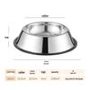 Non-Slip Stainless Steel Pet Food Bowl for Cats & Small Dogs - Thick, Drop-Resistant Design