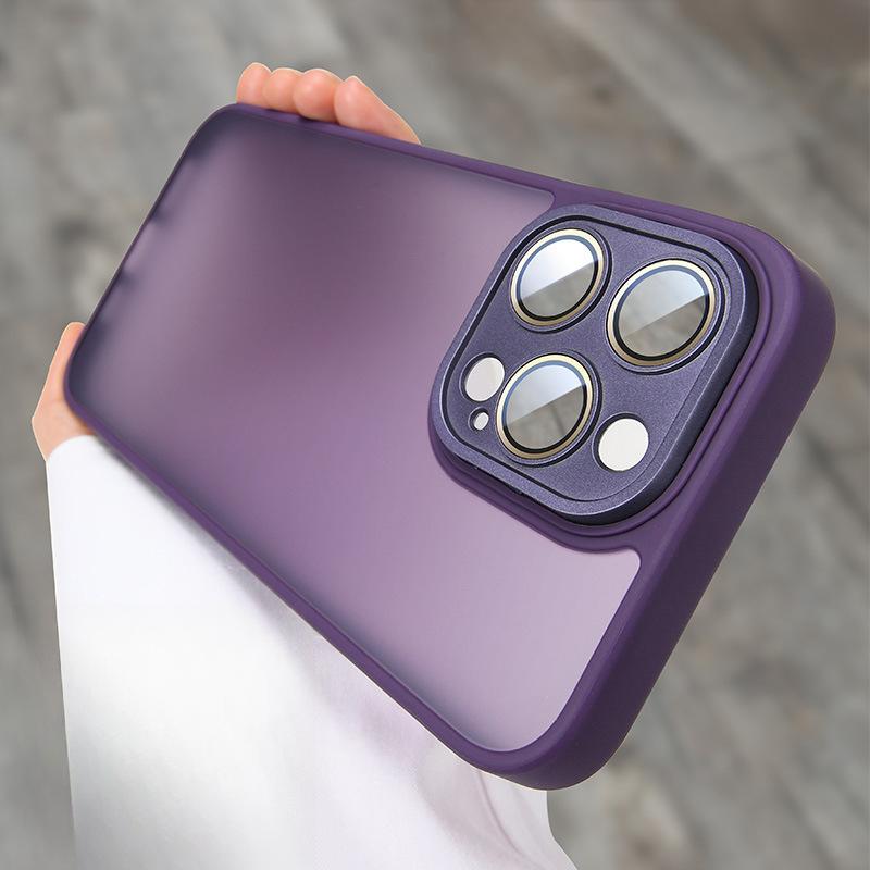 Applicable To Apple 15 Magnetic Charging Mobile Phone Case Matte 13proMax Full-inclusive IPhone 14 Simple Anti-fall Protection Case