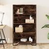 VidaXL Bookcase Smoked Oak 80x31x137.5 Cm Engineered Wood, Shelf, Bookshelf, Storage Shelf, Cabinet of 848631