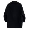 UNITED ARROWS Black UWSC Melton P-Coat coat 34 blackUsed