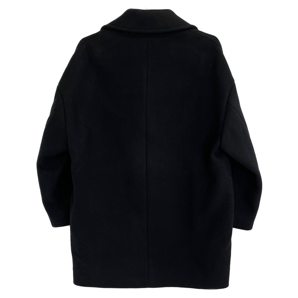 UNITED ARROWS Black UWSC Melton P-Coat coat 34 blackUsed