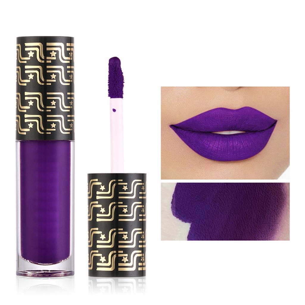1Pc Matte Liquid Lipstick Long Lasting Waterproof Smudge Proof Non Sticky Lip Gloss with Velvety Smooth Finish for Women Girls