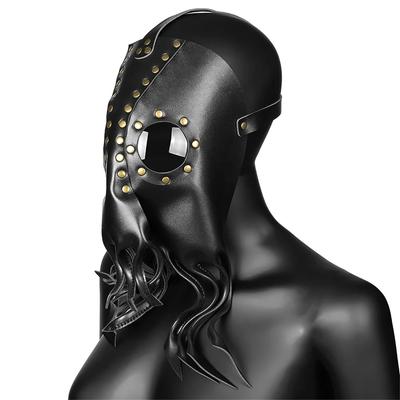 Halloween Steampunk Funny Mask PU Leather Octopus Masks Adult PU Animal Character Masque Phantom Punk Mechanical Half Face Masks