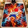Flannel BlanketNetherlands Football Warm Soft Throw Blanket for Indoor Sofa Bed Living Room Use