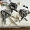 Breathable Linen Scarf Thin Fabric Triangular Binder Fashion Triangle Scarf  Vacation Use