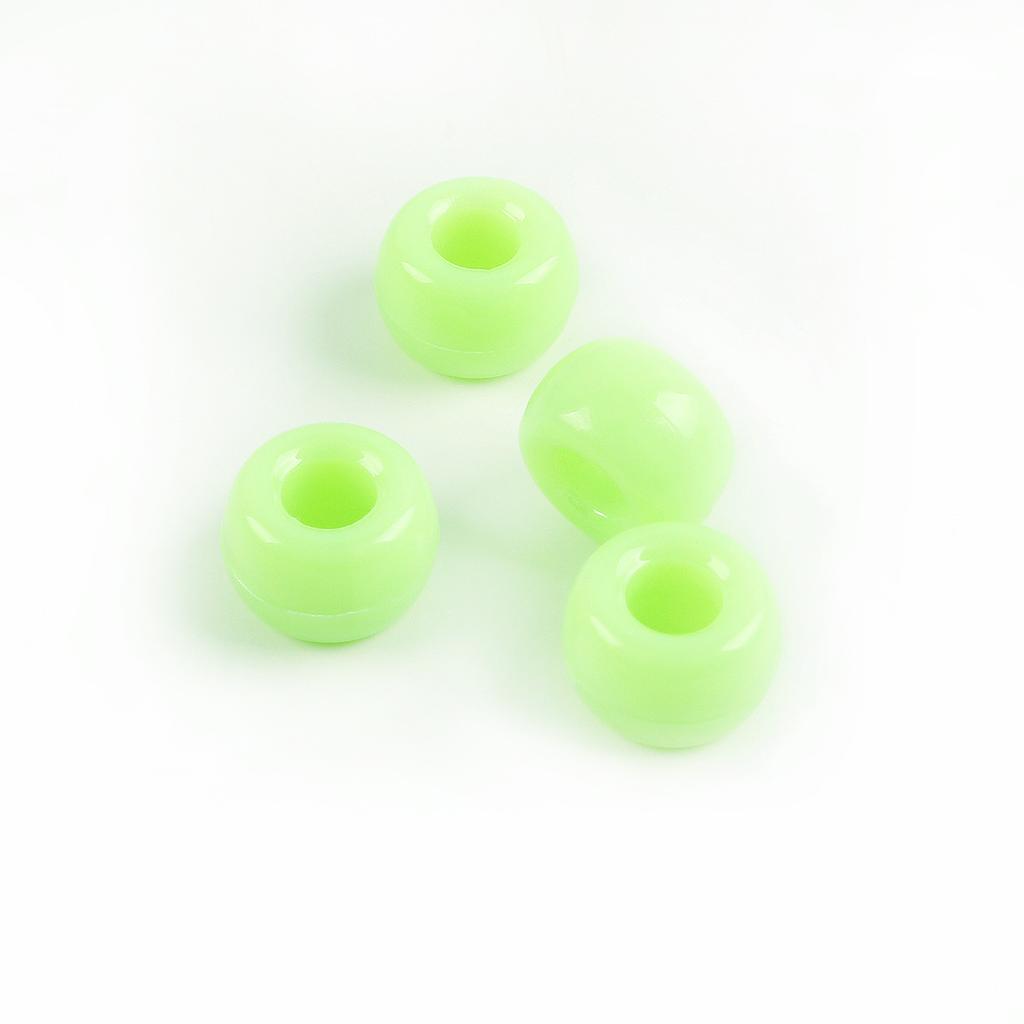 Acrylic Pony Beads Large Hole Beads Dreadlocks Solid Color Bucket Beads Diy Mobile Phone Chain Necklace Loose Beads Jewelry Accessories