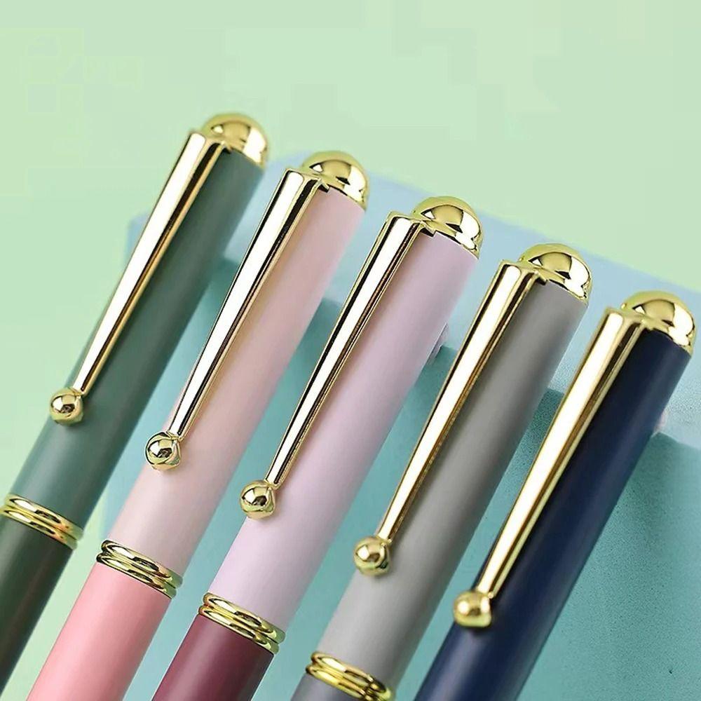 0.5mm Ink Pen Office Stationery Metal Pen New Metal Fountain Pen