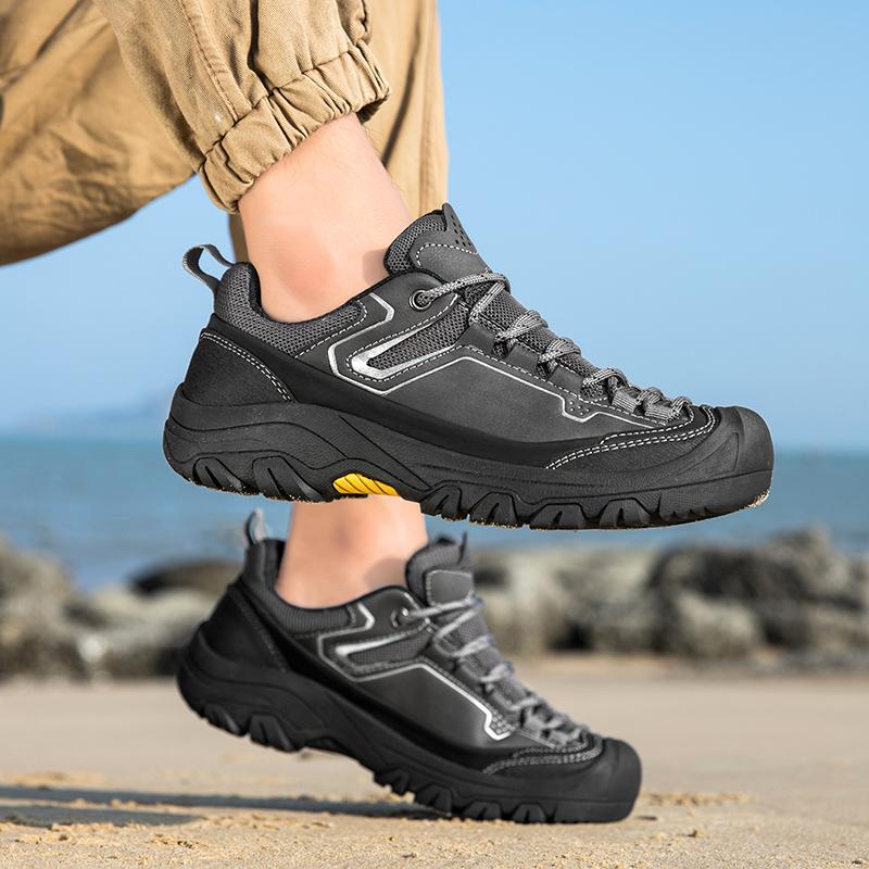 Fashion Non-Slip Male Wear-Resistant Sneakers Casual Outdoor Shoes 2024 New Arrival Men's Walking Shoes Travel Climbing Camping Footwear