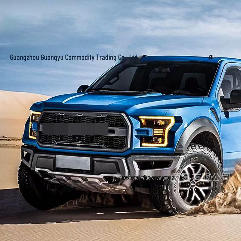 LED Headlights with Flowing Turn Signals & DRL for 2015-2020 Ford F150 Raptor