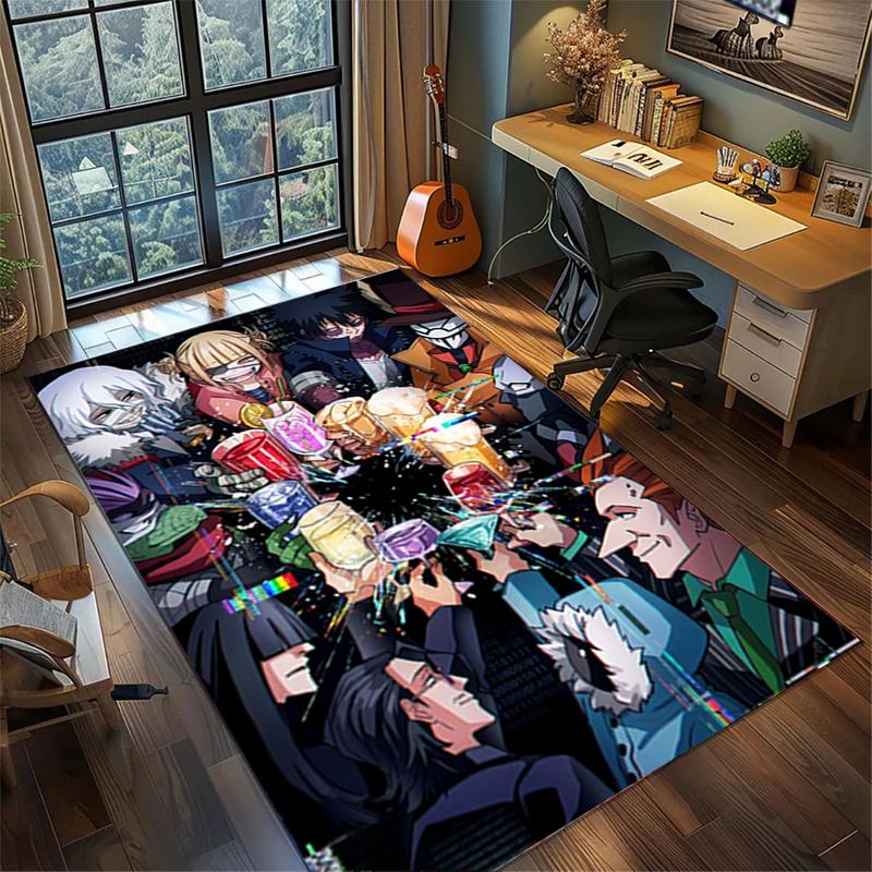 

My Hero Academia Gamer Floor Mat Non Slip Washable Large Area Rug Bedroom Home Decor 60x90cm