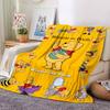 Winnie Pooh Adventures Flannel Blanket Super Soft Warm Cozy Blanket For Sofa Bed Office Travel Allseason Home Decor Gift