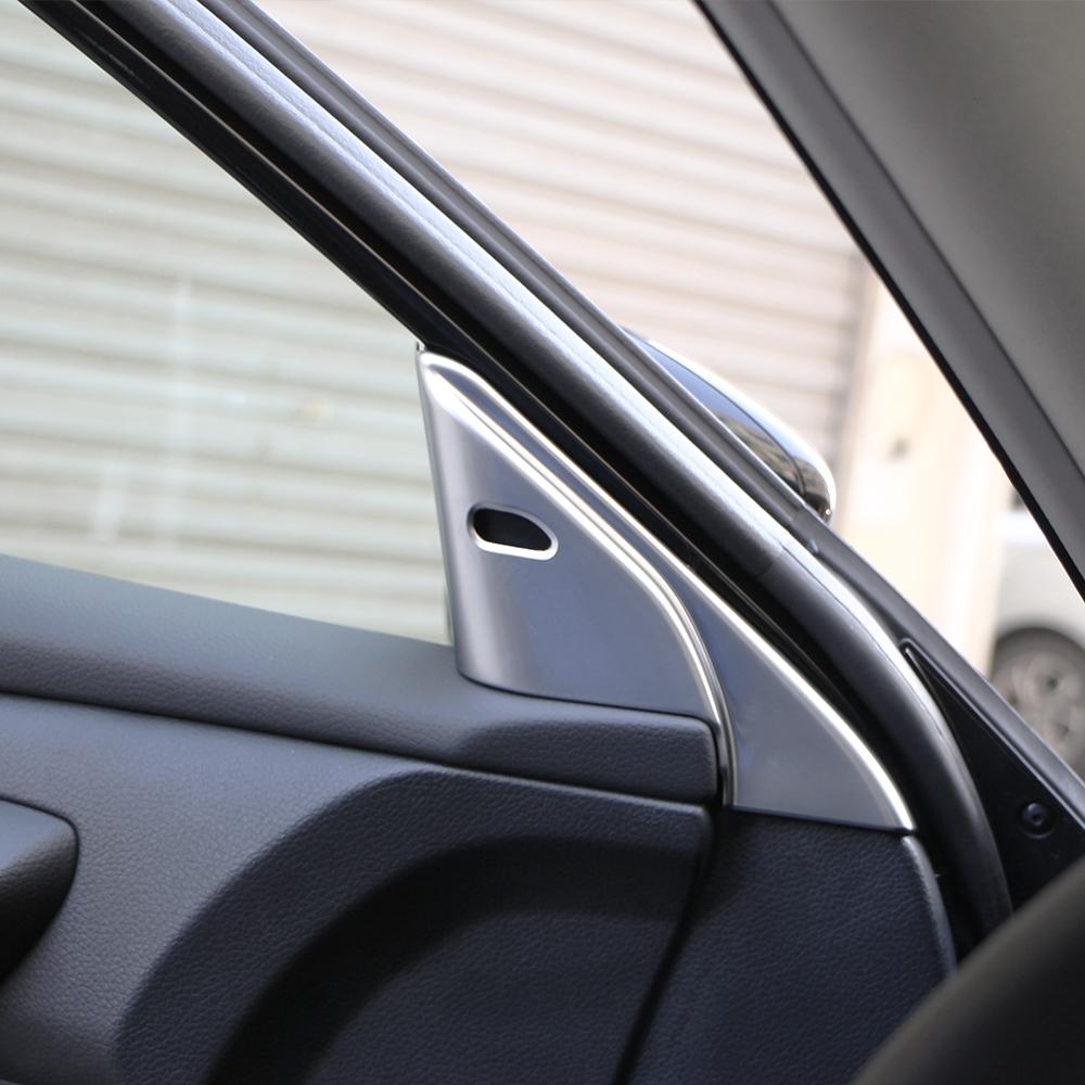 ABS Interior Window A Pillar Cover Sticker for Nissan Altima Teana 2016 2017 2018 Post Speaker Inner Triangle Mount Decoration