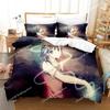 Nuovo Set Biancheria da Letto Kawaii Ragazze A Certain Scientific Railgun per Bambini Ragazzi Ragazze Twin Queen Size Copripiumino Federa Letto Bambini Adulti