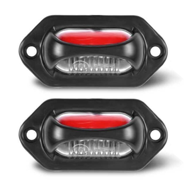 2ks Osvětlení SPZ auta Univerzální 8LED 12V 24V Nákladní přívěs SPZ Zadní koncové světlo SPZ