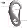 304 Stainless Steel Egg-Shaped Spring Hook Key Clip for Outdoor Use
