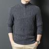 Men's 100% Pure Wool Half-Zip Sweater
