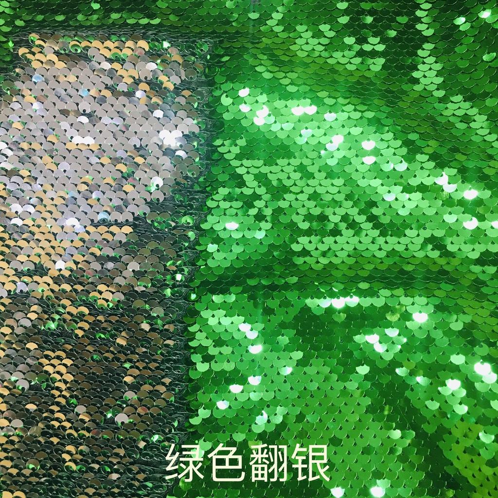 5mm Double-sided Flip-on Sequin Fabric for DIY Clothing, Bags ,background Wall Decoration of The Home