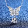New S925 Silver Bow Tassel Women's Necklace Pendant Niche Fashion Exquisite High-quality Wedding Jewelry