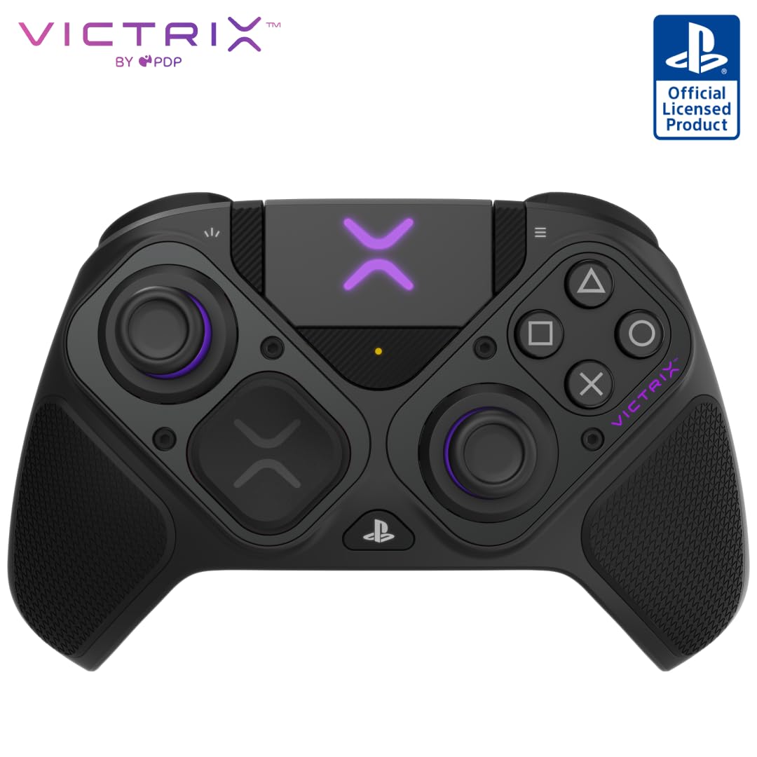 

Бездротовий ігровий контролер PDP Victrix Pro BFG з офіційною ліцензією для контролера Victrix Pro Controller PS5 Black [продукт SONY] PS5, [] чорний