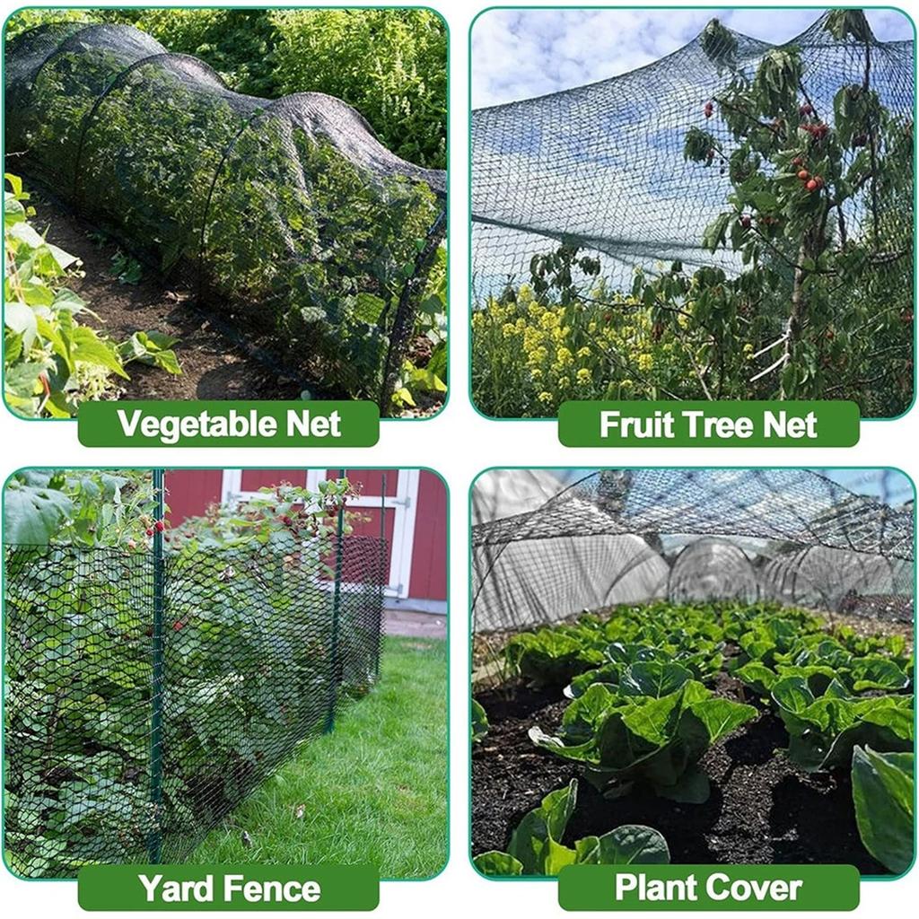 Tuinvogelnet, Vogelgaas voor Kippenhokken, Boomgaarden en Groentetuinen, Plantennet voor Fruitbomen en Tuinbedden