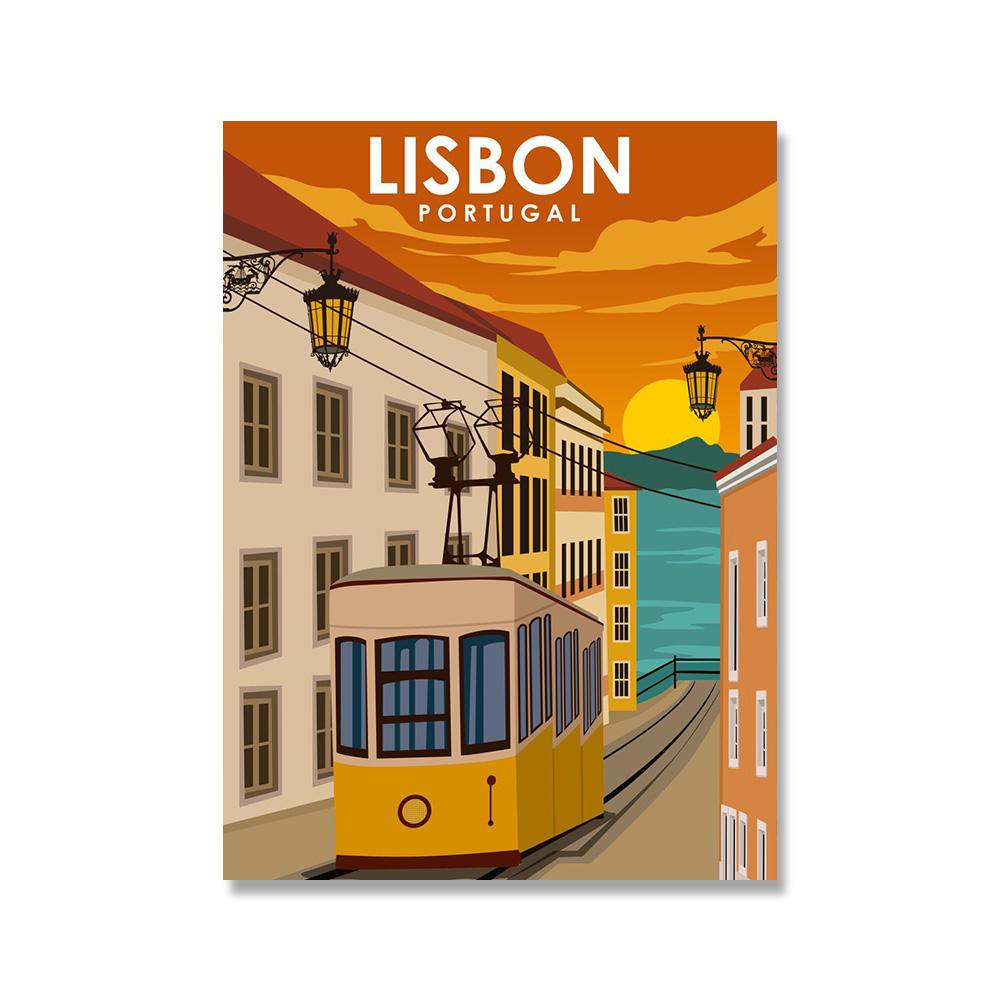 Venice Berlin Houston Travel Canvas Painting Sydney Wall Art Nordic Posters and Prints Wall Pictures for Living Room Decor