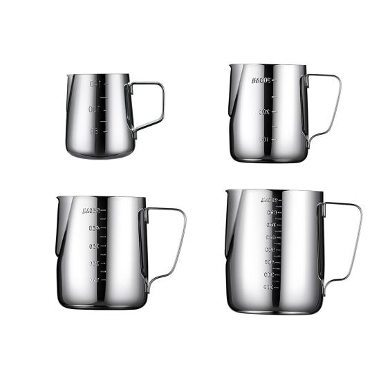 140ml/350ml/550ml/900ml Mjölkskumningskanna Rostfritt Stål Espresso Ångningskanna Kanna Mjölkskummare Kopp för Cappuccino Latte Art