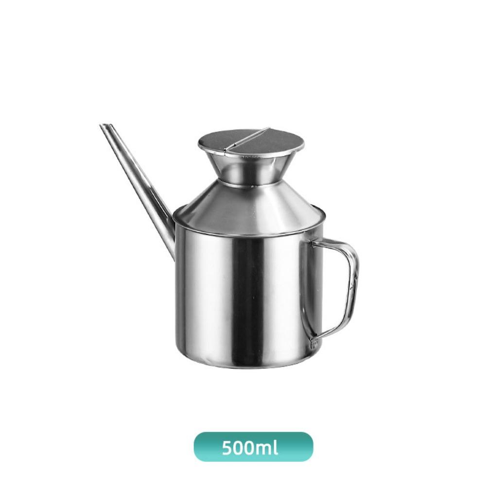 Stainless Steel Oil Bottle Lard Strainer Storage Container Cooking Oil Strainer Durable Multipurpose Filter Tank Kitchen