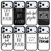 Cut But Psycho Mobile Phone Case for IPhone 17 AIR 16pro Max 15 14 13 12 11 Bumper Cover