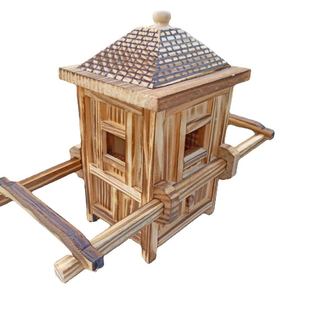 Hand-carried Durable Wooden Crafts Sedan Chair Model Simulation Model Ancient Ornaments